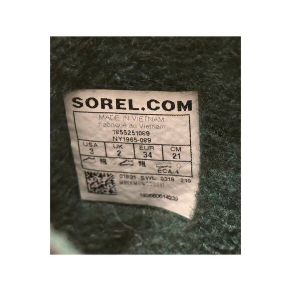 Sorel Children's 3 flurry-K snow boot youth neon black color block - Picture 6 of 6